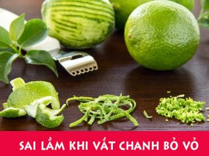 Sai lầm khi sử dụng nước chanh là vắt chanh bỏ vỏ.